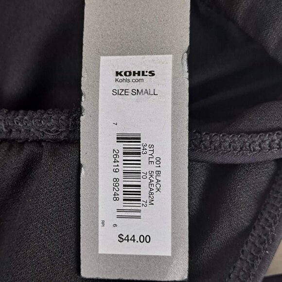 Apt 9 Size Small Black Halter Tankini Top Decorative Cutout Details at Hem NWT - Picture 14 of 14